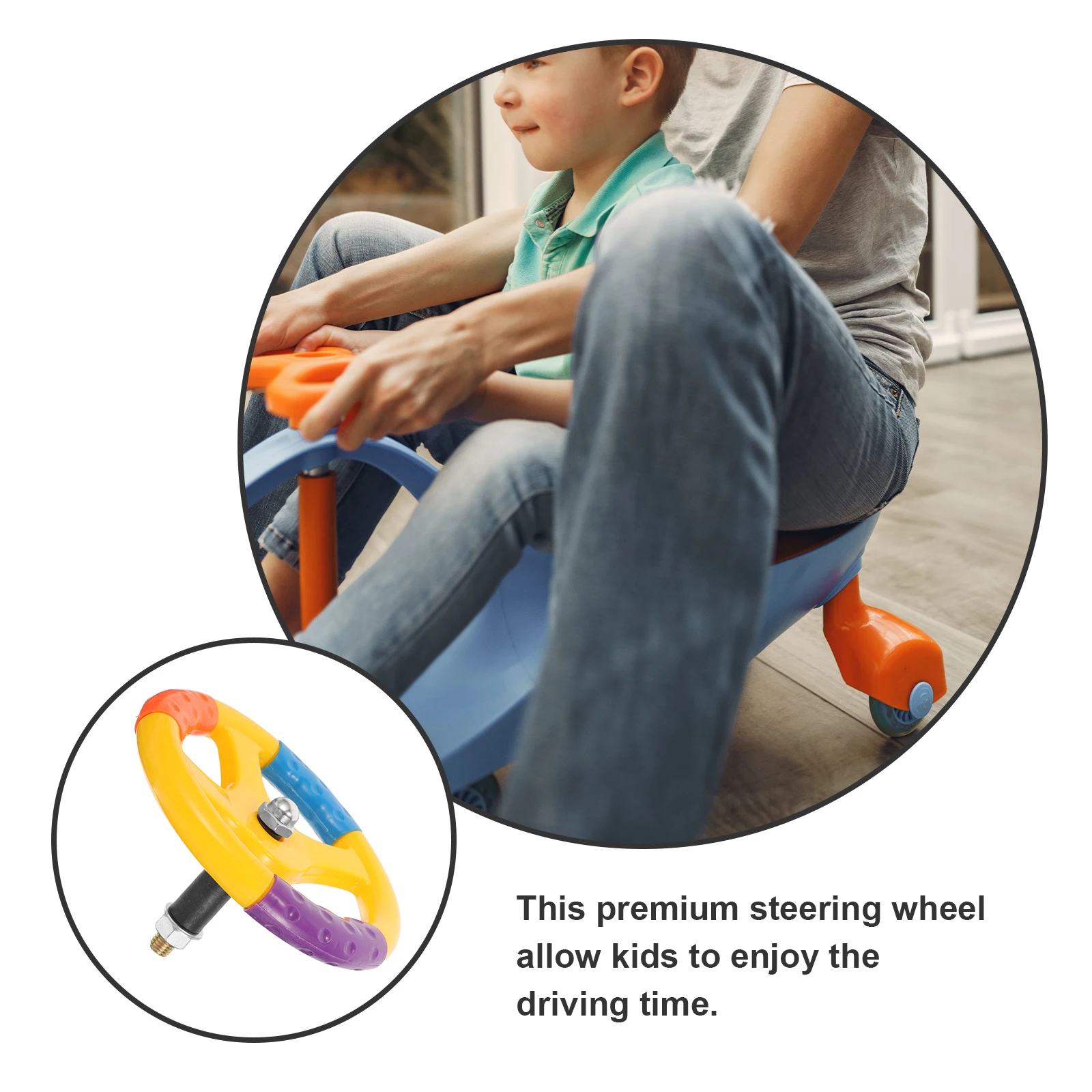 

1Pcs Steering Wheel Durable Safe Bumper Car Accessory Concave Convex Grip Perfect for 's Car Driving Fun