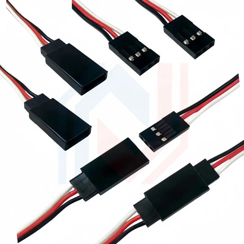 JR Plug Servo Extension Cables Male to Female/Male to Female, 22AWG Copper Wire for RC Aircraft Helicopter Drone