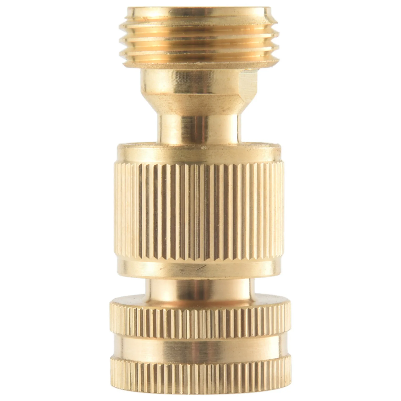 Garden Hose Quick Connect Solid Brass Quick Connector Garden Hose Fitting Water Hose Connectors 3/4 Inch Ght (3 Sets)