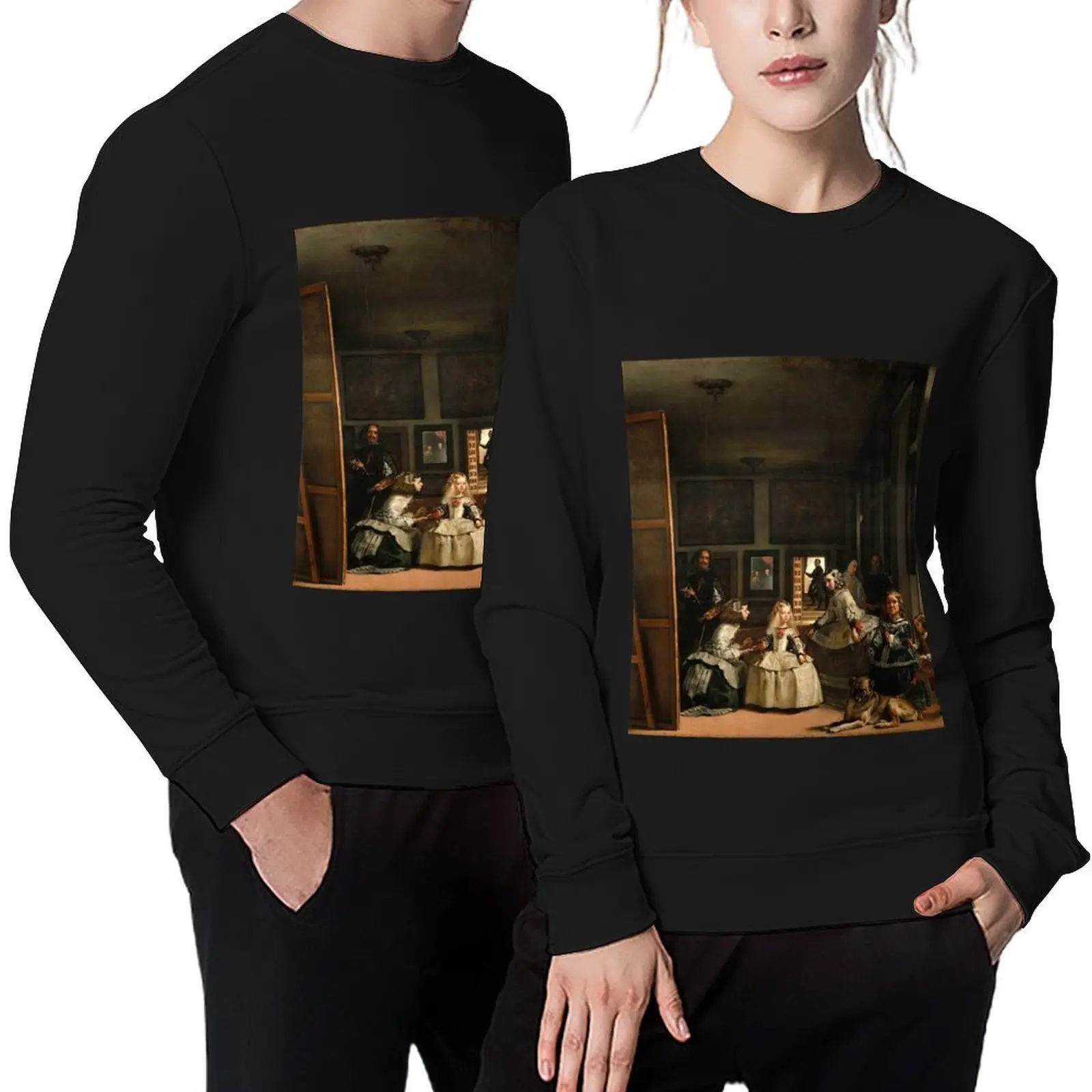 

Las Meninas Diego de Velaquez Pullover korean clothes men's winter sweater men clothing men wear new sweatshirt