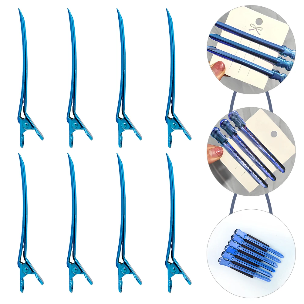 

12pcs Hair Clips for Styling Sectioning Barber Hairdressing Stainless Steel Durable salon tools partition wave separating hair