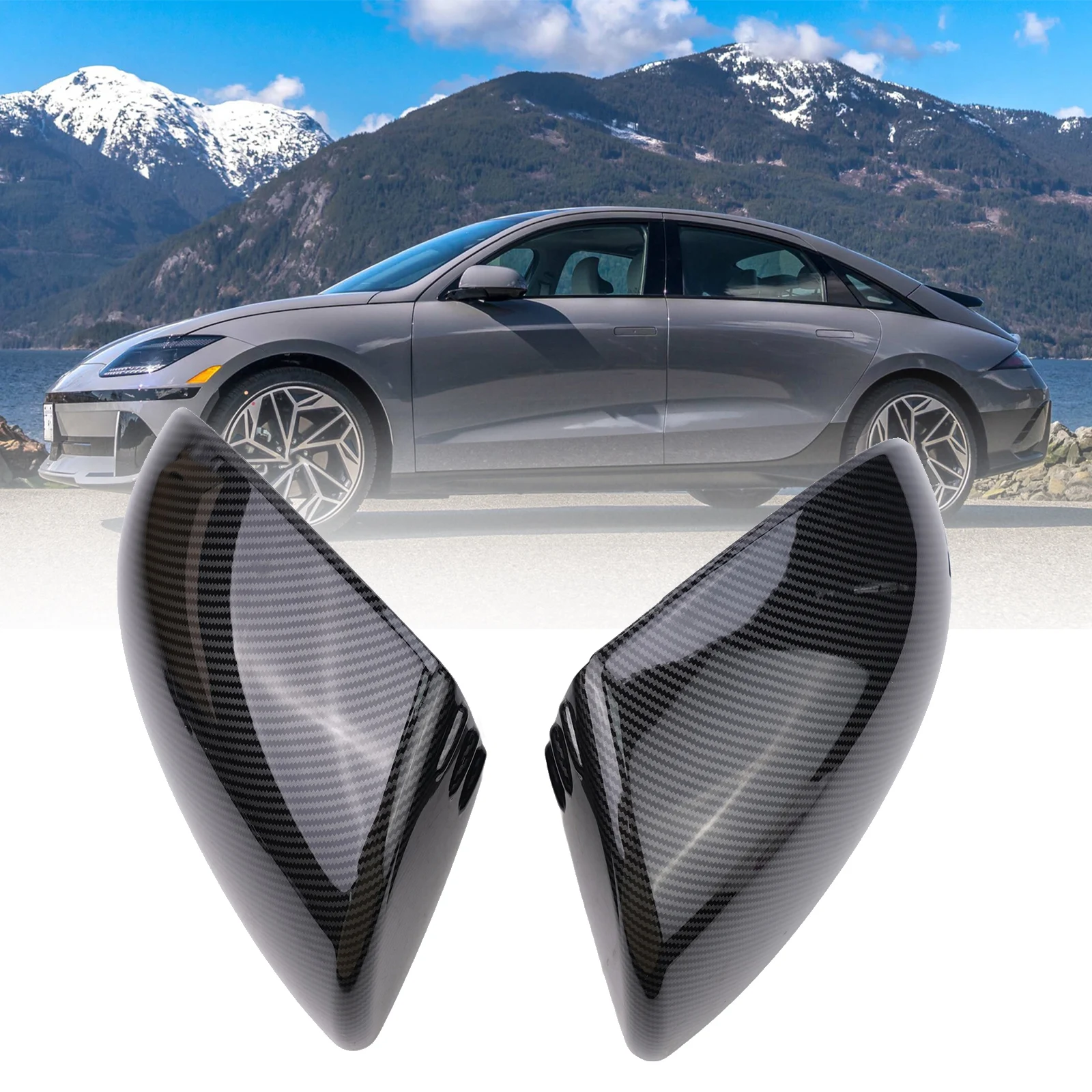 Cover Rear View Mirror Practical Side Mirror For Hyundai IONIQ 6 2022 Left-hand Drive Models ABS Material Decorative