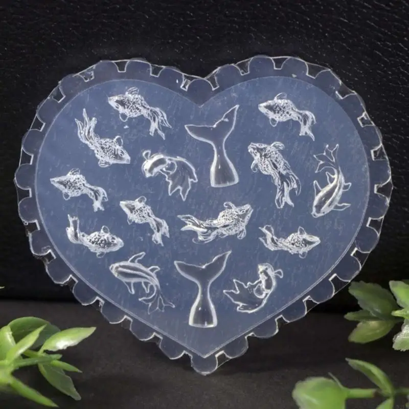 

N2UE Set of 10 Flower Molds Art Making Mold Embossed Jewelry Silicone Mould