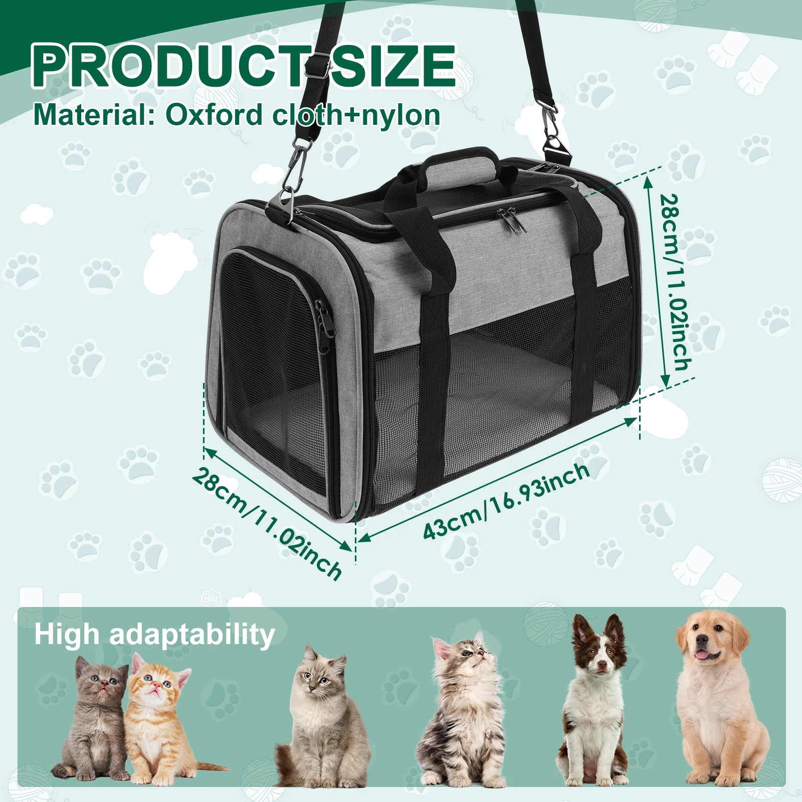 المحمولة الكلب القط الناقل حقيبة تنفس حاملات الحيوانات الأليفة أكياس شركة الطيران المعتمدة النقل الصادرة TravelCrate المنبثقة الحيوانات الأليفة حقيبة يد