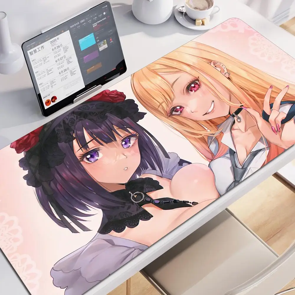 

My Dress-Up Darling Mouse Pad 90x40CM Non-slip Gaming Mousepad Gamer E-Sports Mouse Mat Game Mechanical Keyboard XXL Desk Mat