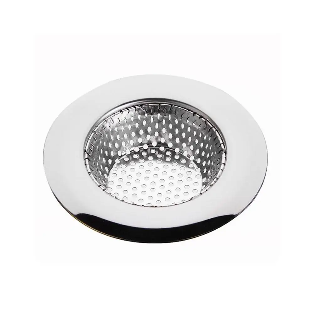 1PCS Kitchen Sink Filter Stainless Steel Mesh Sink Screen Hole Waste Bathroom Filter Strainer Trap Filter Sink Strainer Dra K6A9