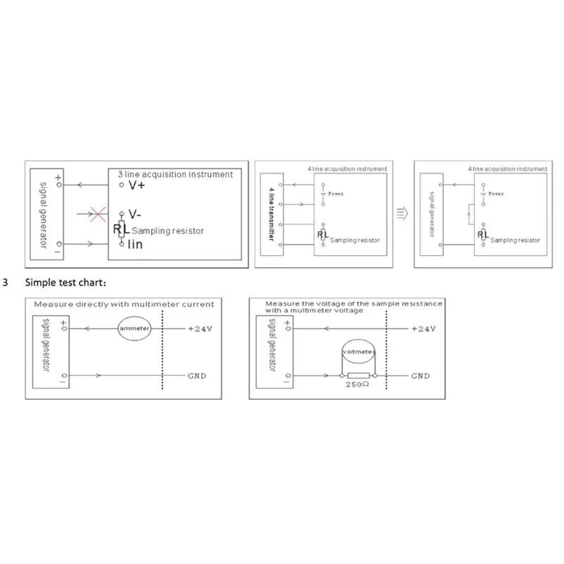 New 2-Wire 4-20MA Current Signal Generator Panel-Mounted Current Loop Generator 4 to 20MA Simulator High Precision