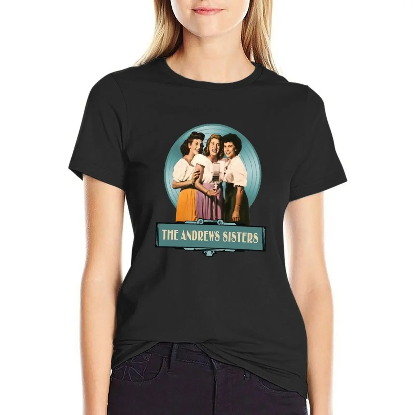 The Andrews Sisters - The Good Old Days T-shirt kawaii clothes summer tops vintage clothes t-shirt dress for Women sexy