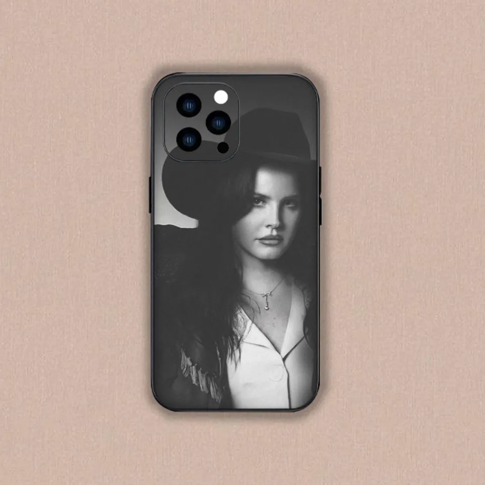 A-American L-Lana D-Del Rey  S-Singer Phone Case For iPhone Mini 11 12 13 14 15 Plus Pro Max XR XS Black Shell