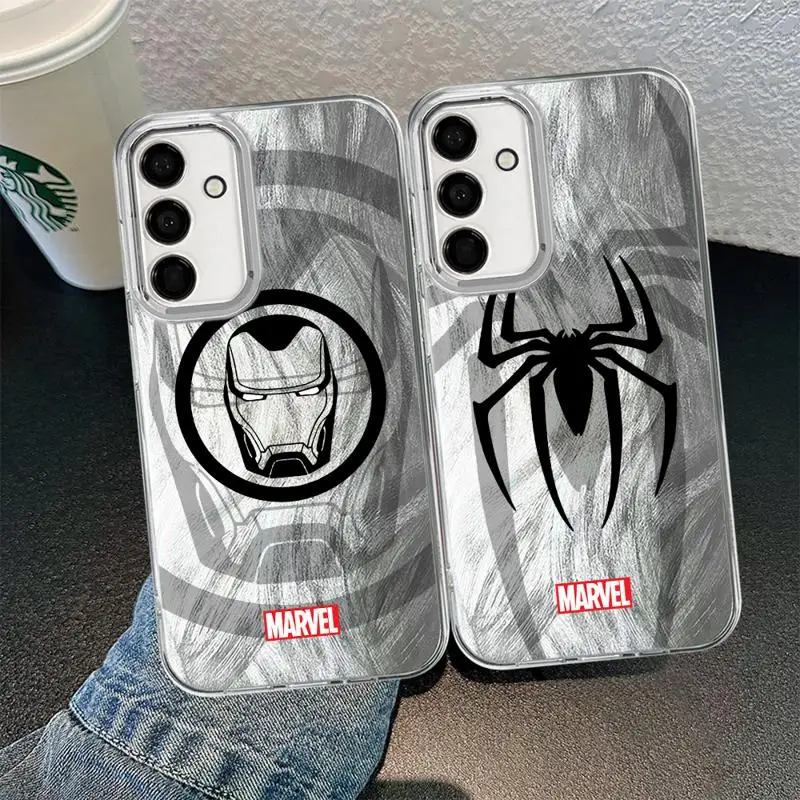 Marvel Sipider Man Ironman Phone Case for Samsung Galaxy A73 A55 A54 A72 A53 A52 A35 A33 A32 A25 A23 A15 A22 A14 A12 Soft Cover