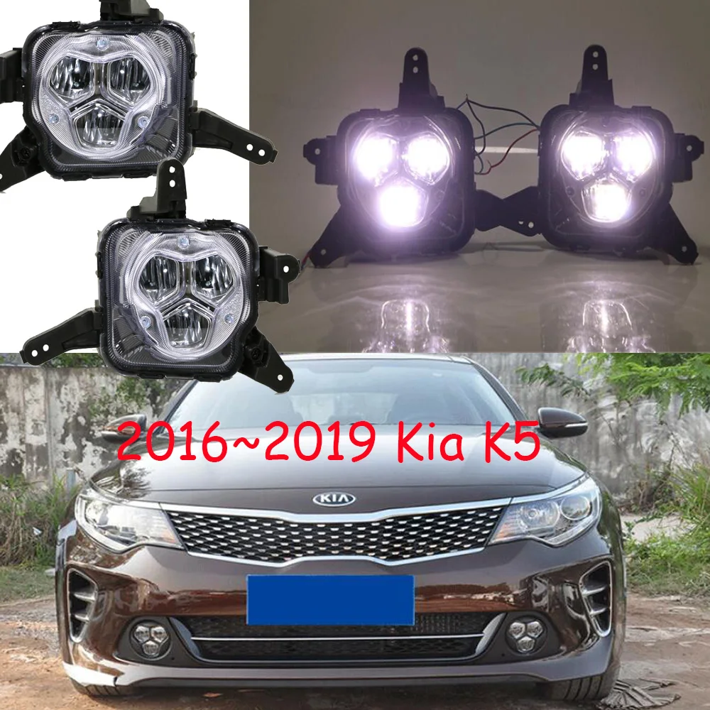 

Автомобильный бампер дневного света для Kia K5 дневного света 2016 ~ 2019y автомобильные аксессуары, светодиодная фара DRL для Kia K5 противотуманная фара
