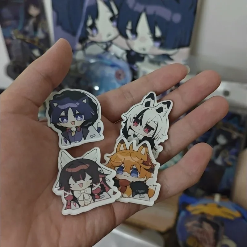 Genshin Impact Fatui Harbinger Damselette étudiant acrylique broche Cosplay Badge bijoux accessoires pour vêtements sac à dos cadeau