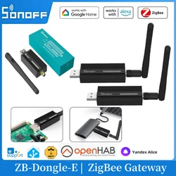 SONOFF ZigBee 3,0 USB Dongle Plus ZB-Dongle-E ZigBee Gateway Smart Hom a través del asistente de hogar ZHA ZigBee2MQTT USB Stick ZB Dongle-E