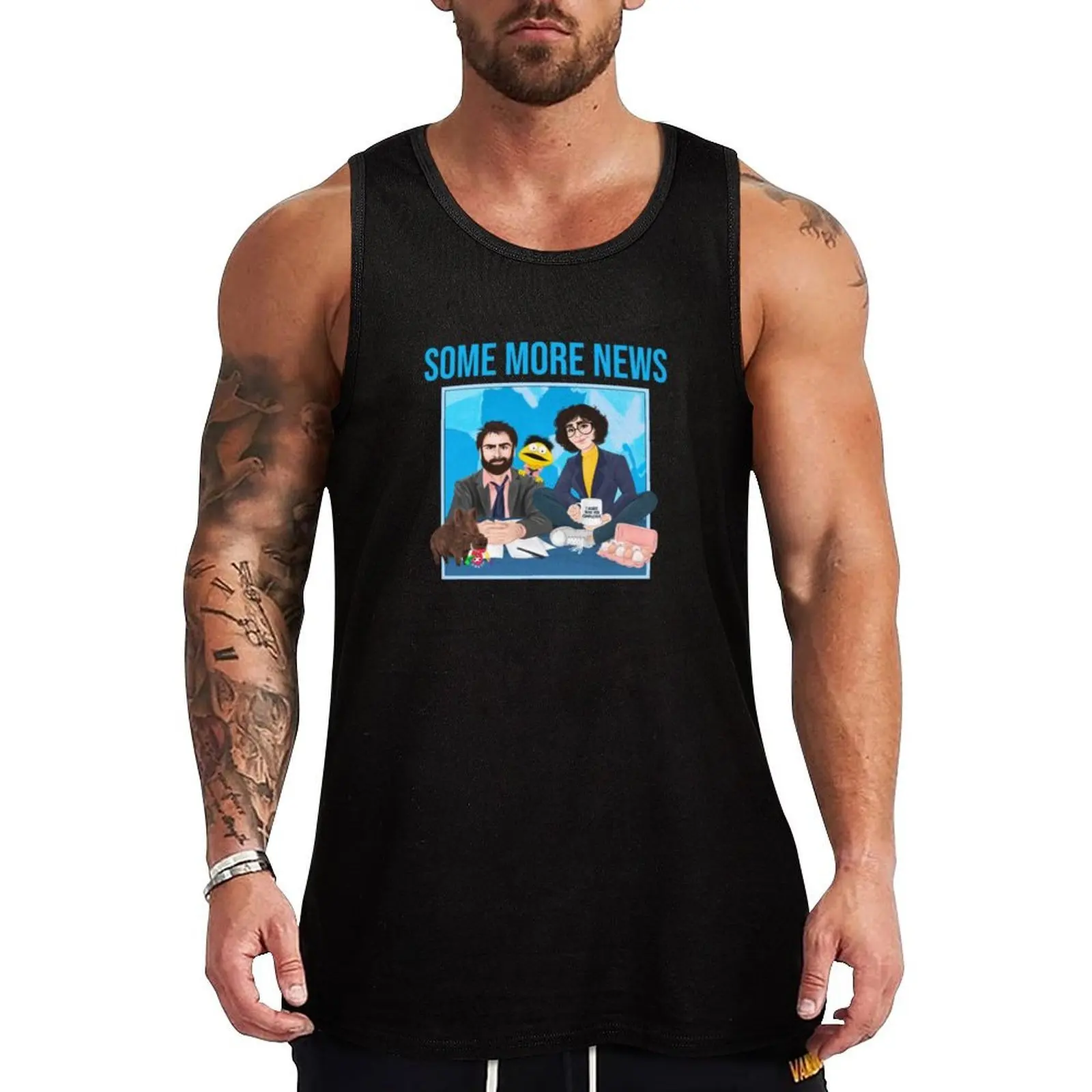 

Some More News Tank Top Man gym clothes sleeveless man shirts mens gym clothes