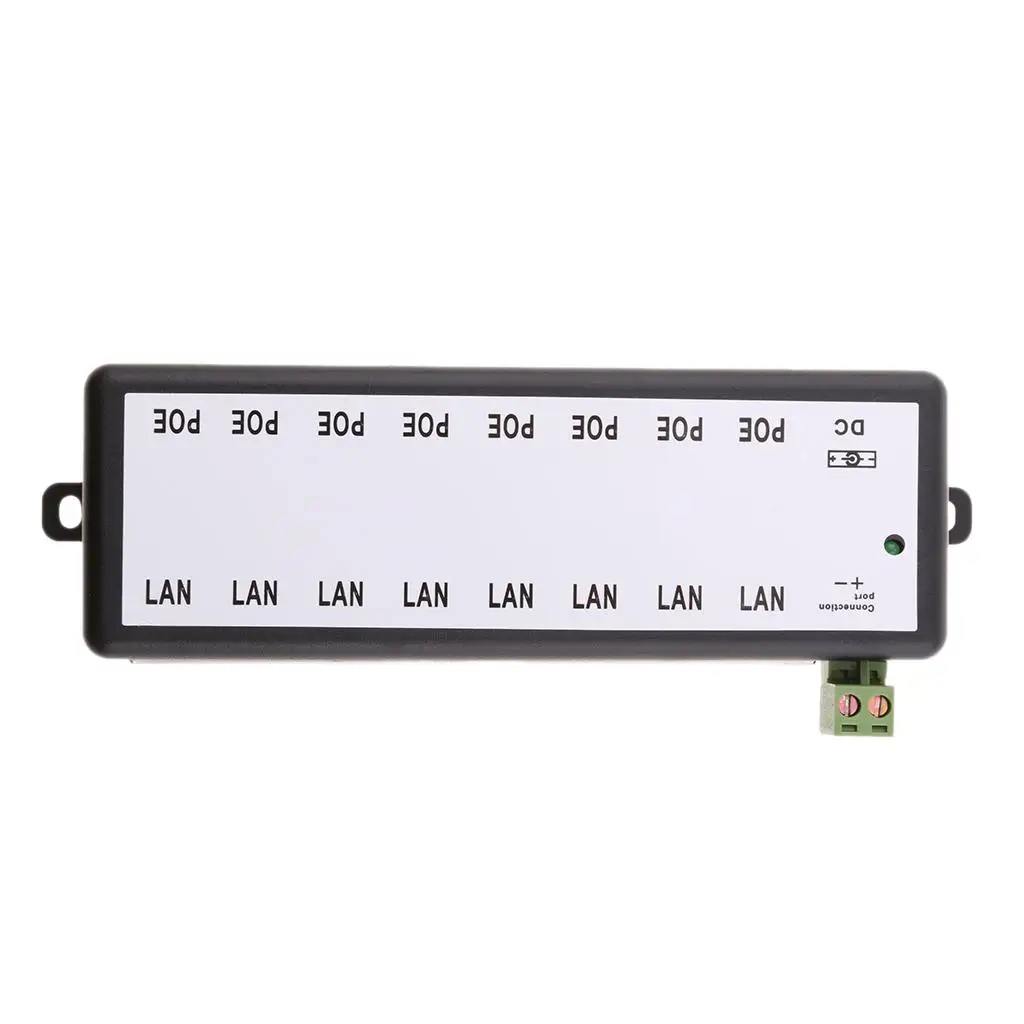 8-портовый коммутатор питания через Ethernet для передачи данных