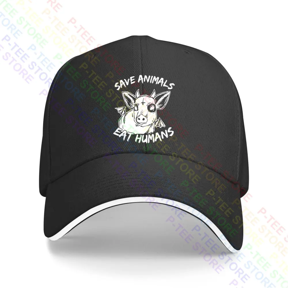 

Save Animals Eat Humans Evil Piggy 01 Baseball Cap Snapback Caps Knitted Bucket Hat