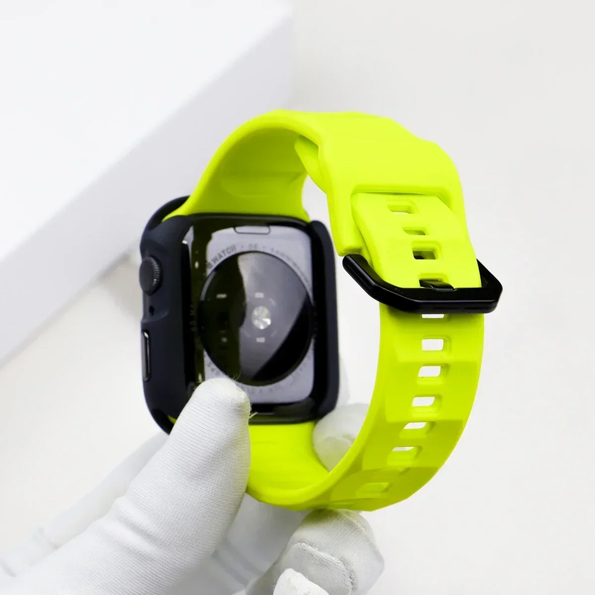 Silicone Sport Strap+Case for apple watch 9 8 7 6 SE 5 Ultra 2 Belt Bracelet Iwatch Series 49mm 45mm 41mm 44mm Protective Cover