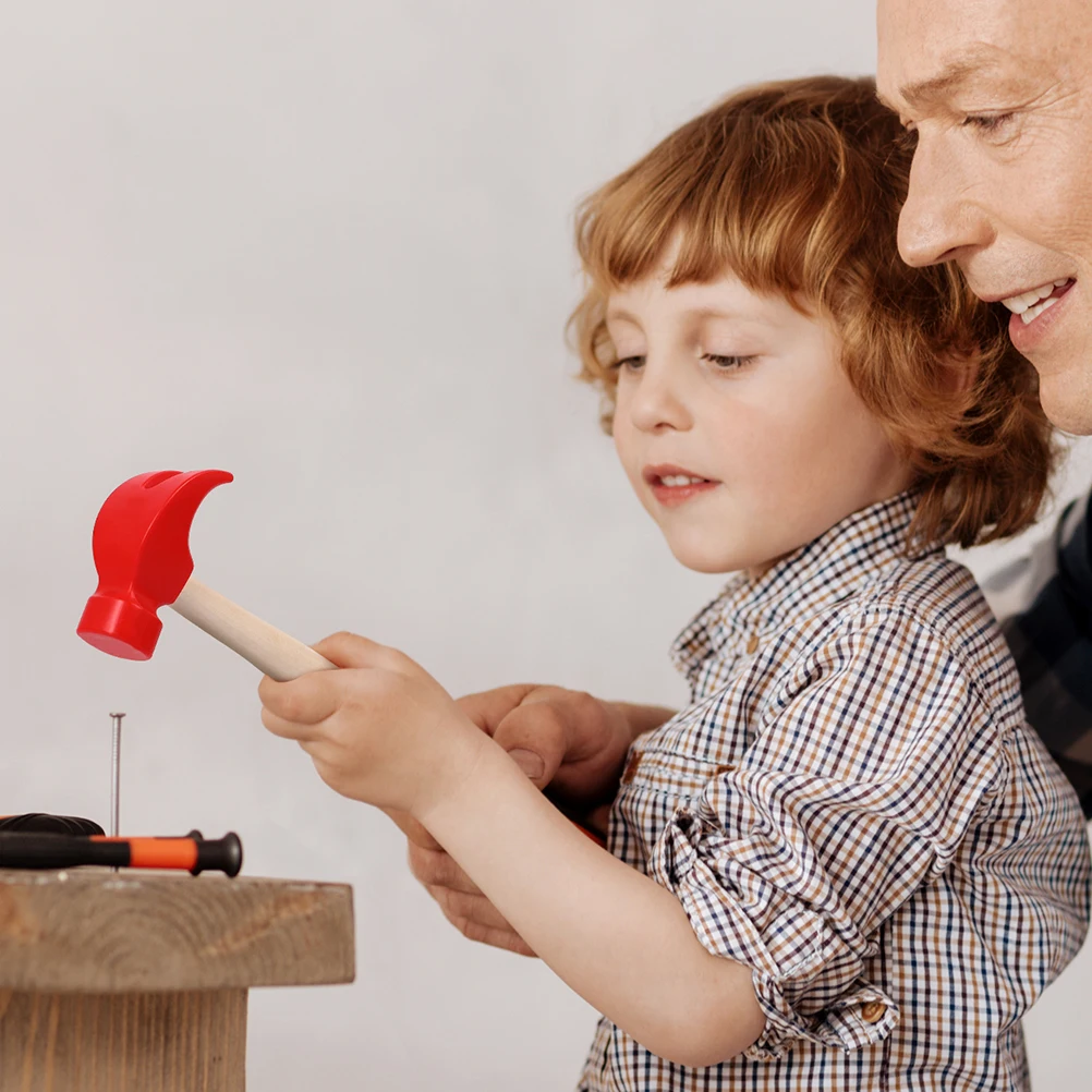 2 Stuks Reparatie Tool Klauwhamer voor Kinderen Premium Hout PP Materiaal Lichtgewicht Kleine Raken Mallet voor Fantasiespel Stampende