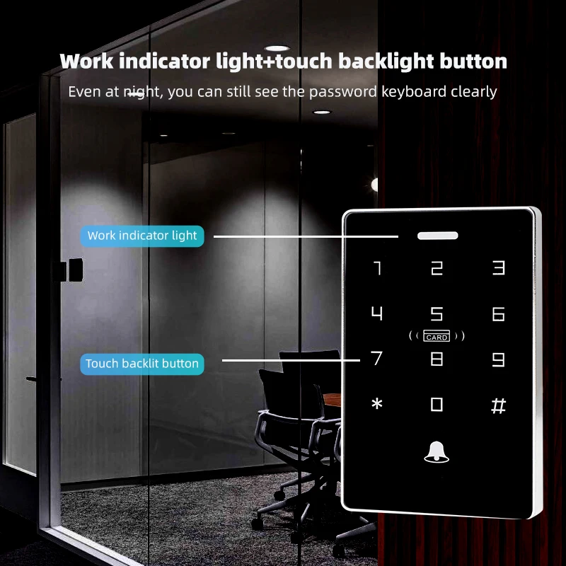 Imagem -04 - Waterproof Mobile Nfc Access Controller Door Lock Cartão Teclado Swiping Senha ic Desbloqueio id Dual Frequency 125khz 13.56mhz