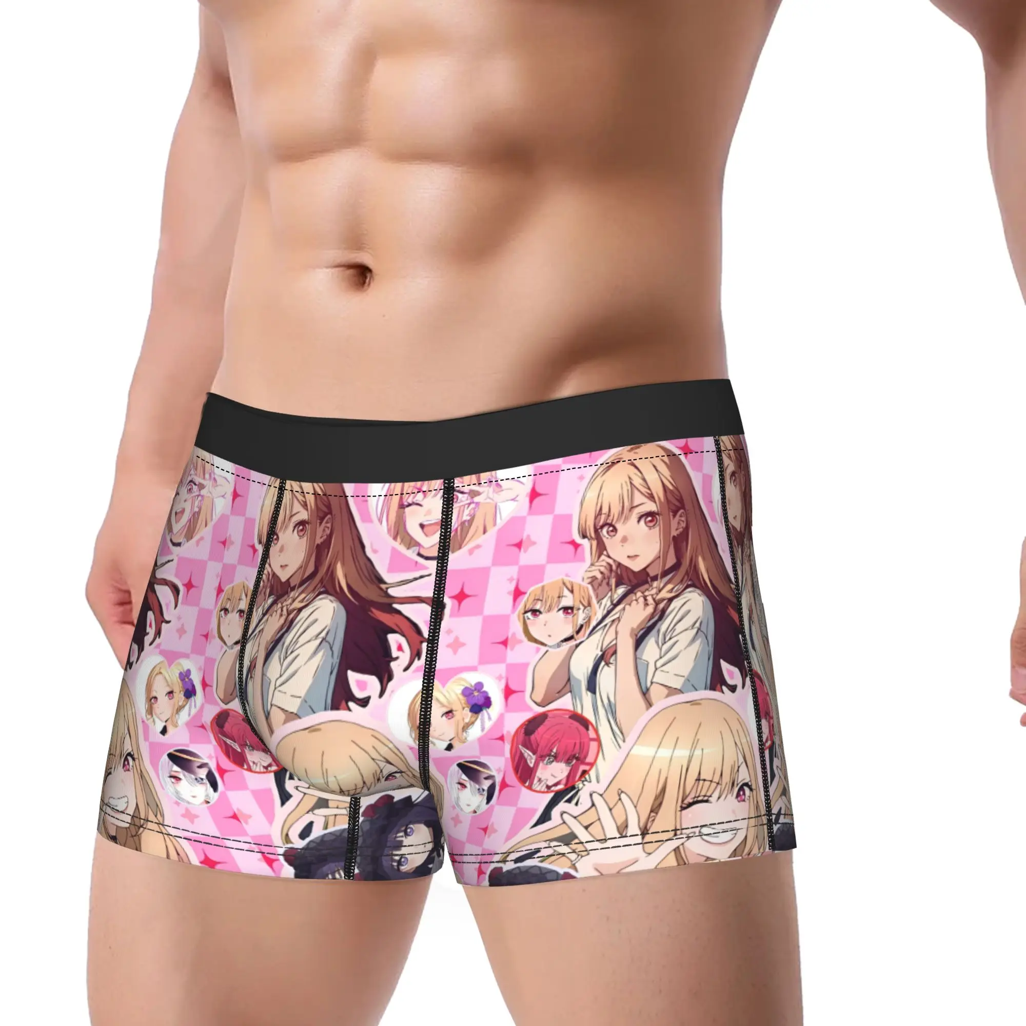 Japan Anime Marin Kitagawa Men's Boxers Cozy Underwear  Breathable Panites
