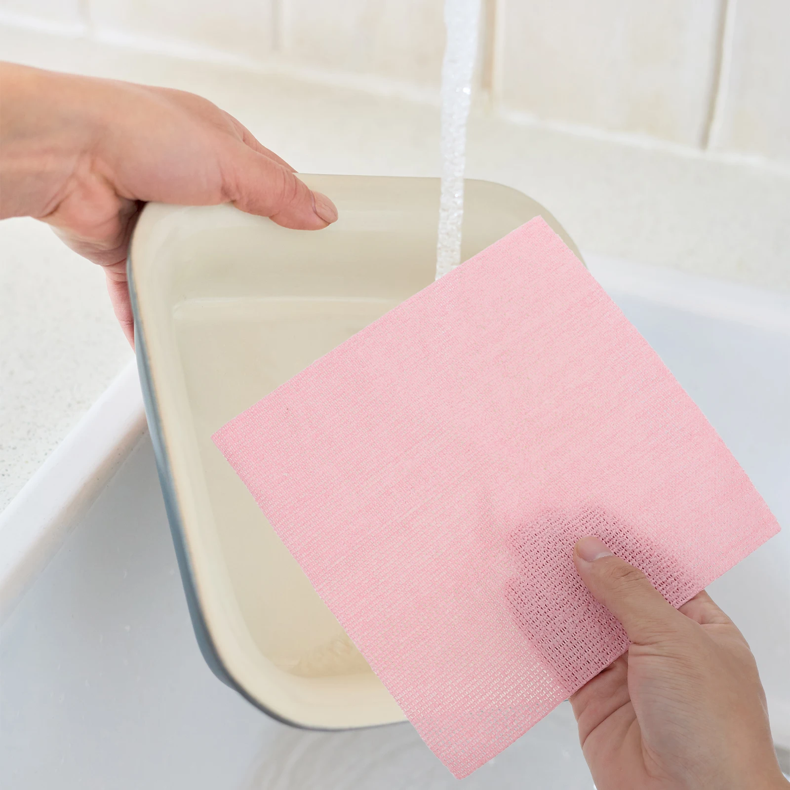 

Removable Dishcloth Washcloths Cleaning Towel Wet and Dry Absorbent Towels for Kitchen