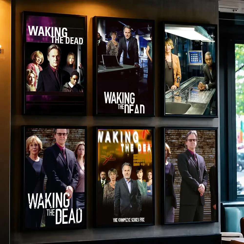 tv series W-Waking the Dead-D Poster Minimalist Wall Sticker for Cafe Office Bar Home Decor and Gift