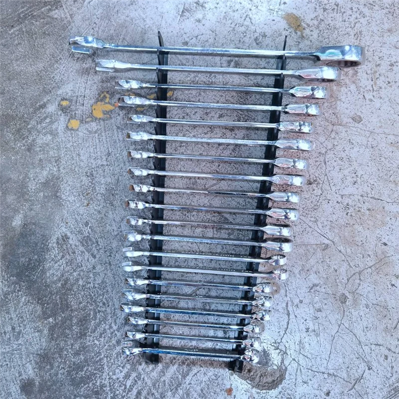 AB46-Pengatur Kotak Perkakas yang Efisien, 1 Set Pengatur Kunci Pas dengan 40 Lubang untuk Kunci Pas, Desain Magnetik