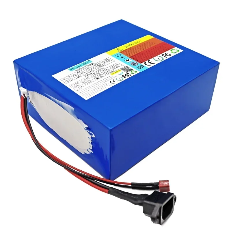 60V 25ah 21700 16S5P lithium battery pack with 100-2500W high-power backup battery BMS electric vehicle+67.2V 2A 3A 5A charger