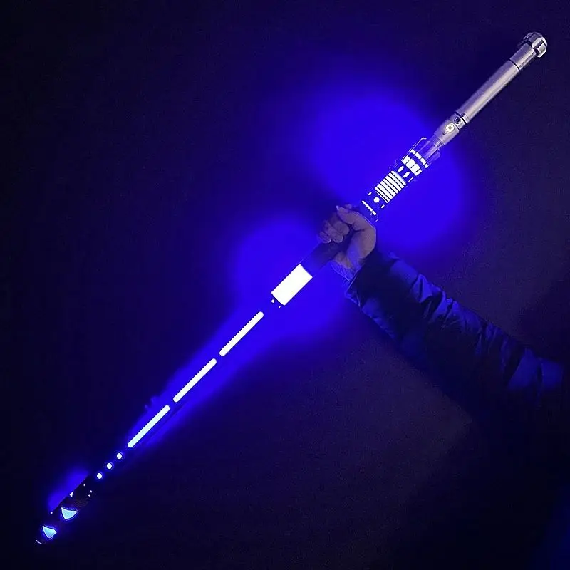 

New Punkstyle Metal Diy Pixel Lightsaber Beating Lightsaber Skeleton Scabbard Display Long Set Cosplay With Set