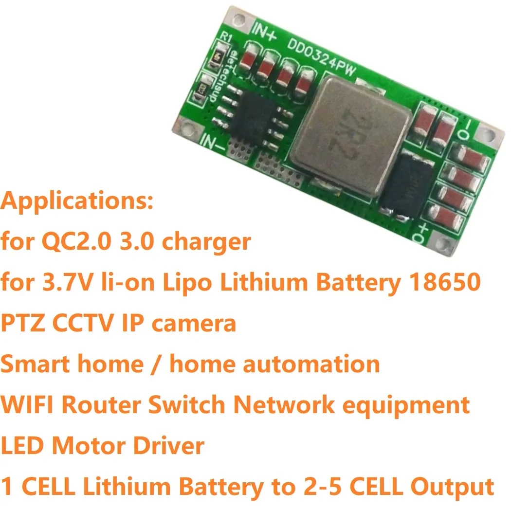 

8A Mini Size High-power DC DC Boost Converter 3.7V 4.2V 5V To 8.4V 12.6V 16.8V 21V 12V 15V 24V Step-Up Voltage Regulator