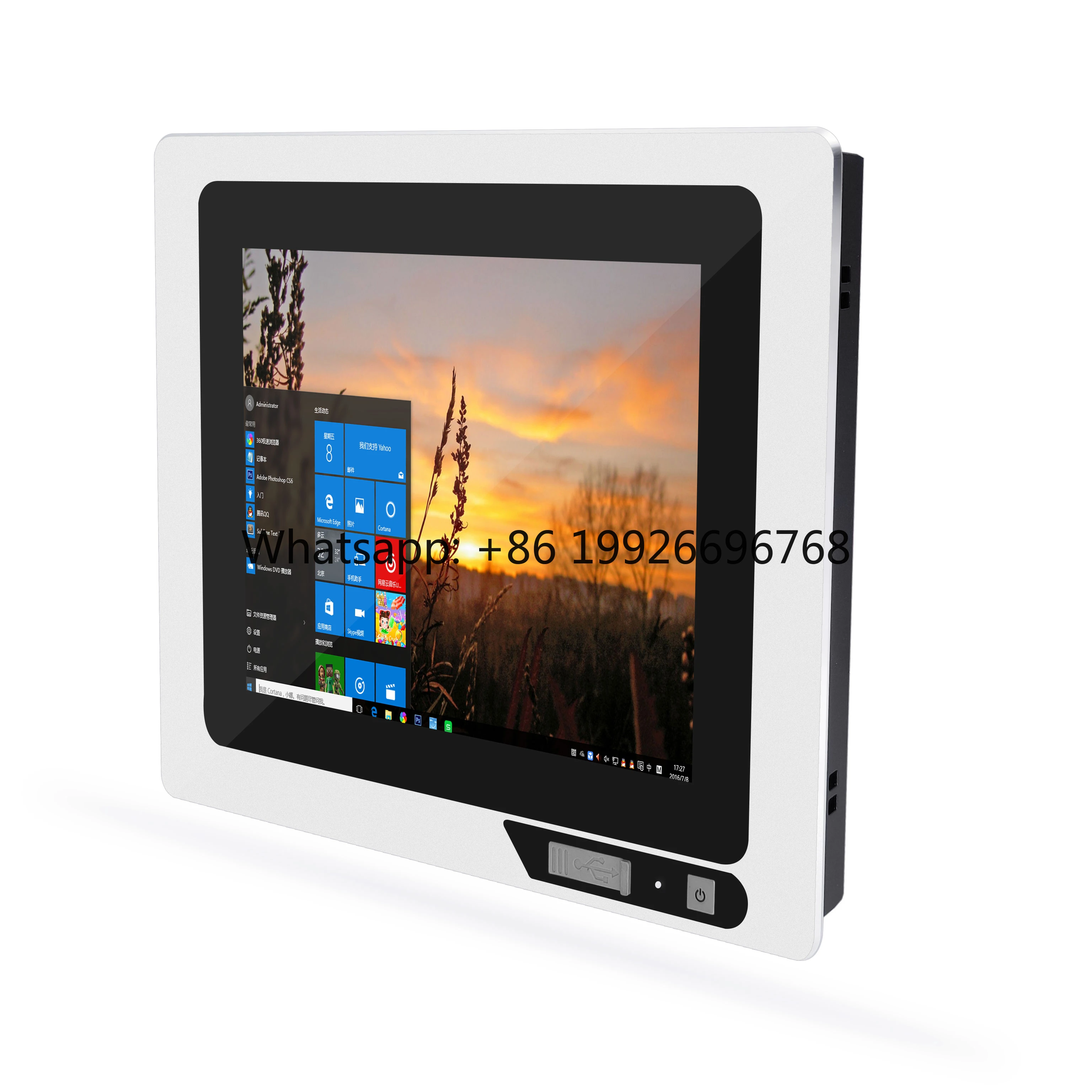 Regitech Fanless Industrial Embedded Panel PC IP65 Rugged-Stock J4125/J6412 CPU 4G/8G RAM 128G Storage Pcap Touch 1920x1080 Win