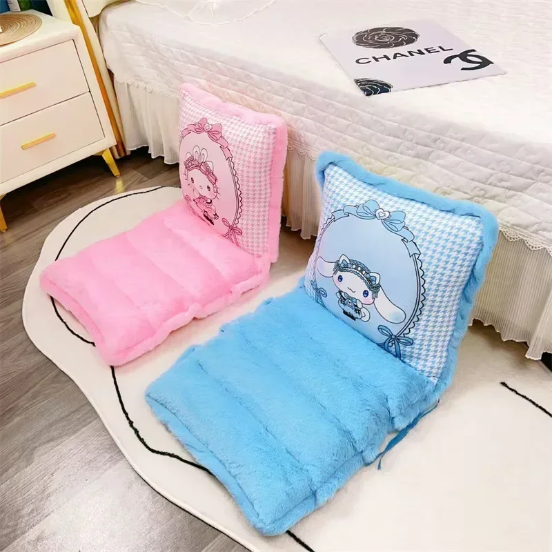 

Hello Kitty Cinnamoroll Anime My Melody MINISO Soft Cushion Cute Cartoon Kawaii Home Dining Chair Warm Seat Mat Gifts Toys