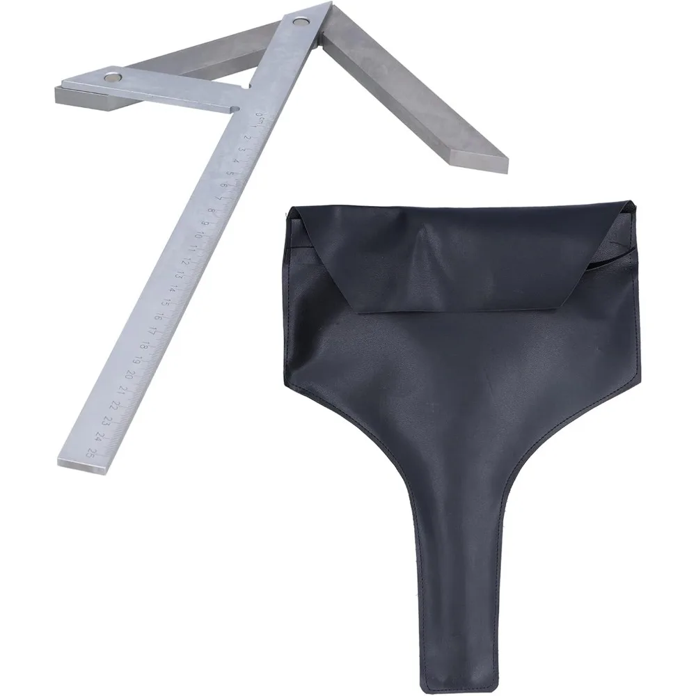 

Угломер из нержавеющей стали, линейка 250 мм x 160 мм, прецизионный измерительный инструмент для оборудования, обработки размеров