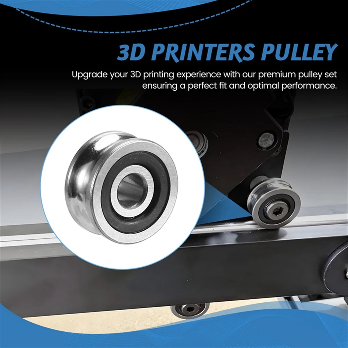 N82R 5 stuks voor Kobra 2 Pro / Kobra 2 Plus / Kobra 2 Max / Kobra 3 SG15 Katrol - 3D-printers