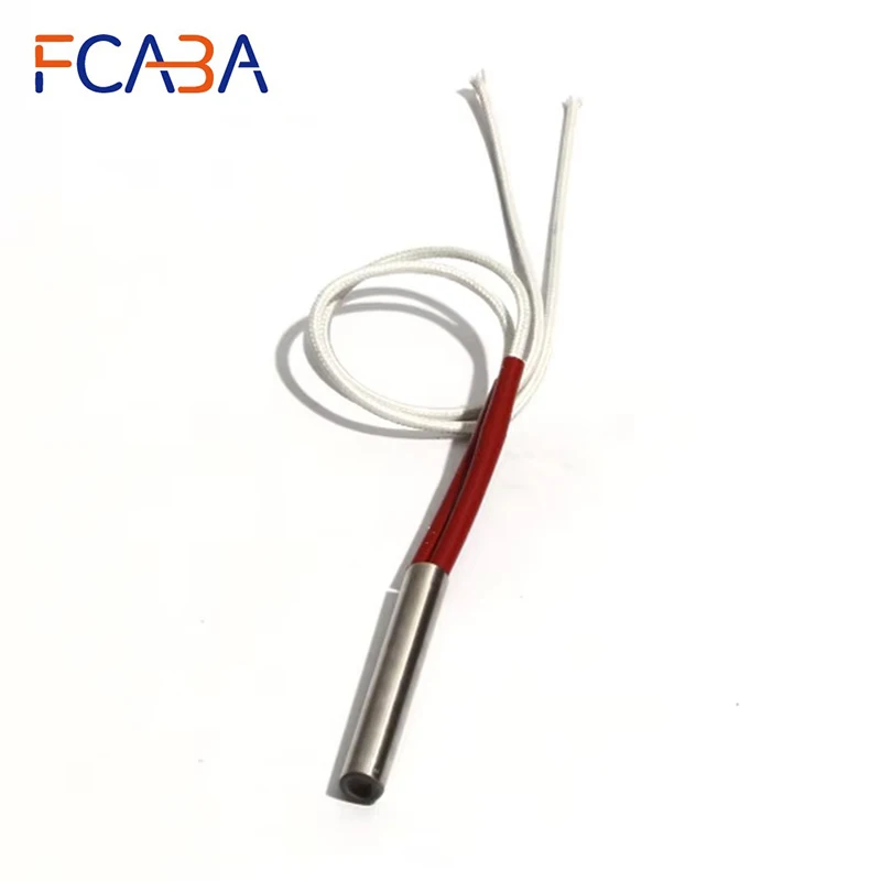 

5 шт., диаметр 6 мм, длина 80 ~ 95 мм, нагреватель с одной головкой и двойным картриджем 304SUS, 150 Вт/155 Вт/160 Вт/170 Вт/175 Вт, нагревательный элемент для воды