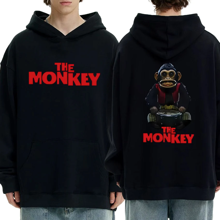 

2025 Supernatural Horror Movie The Monkey Double Sided print Hoodie Unisex Fleece Casual Sweatshirt Men women harajuku pullover