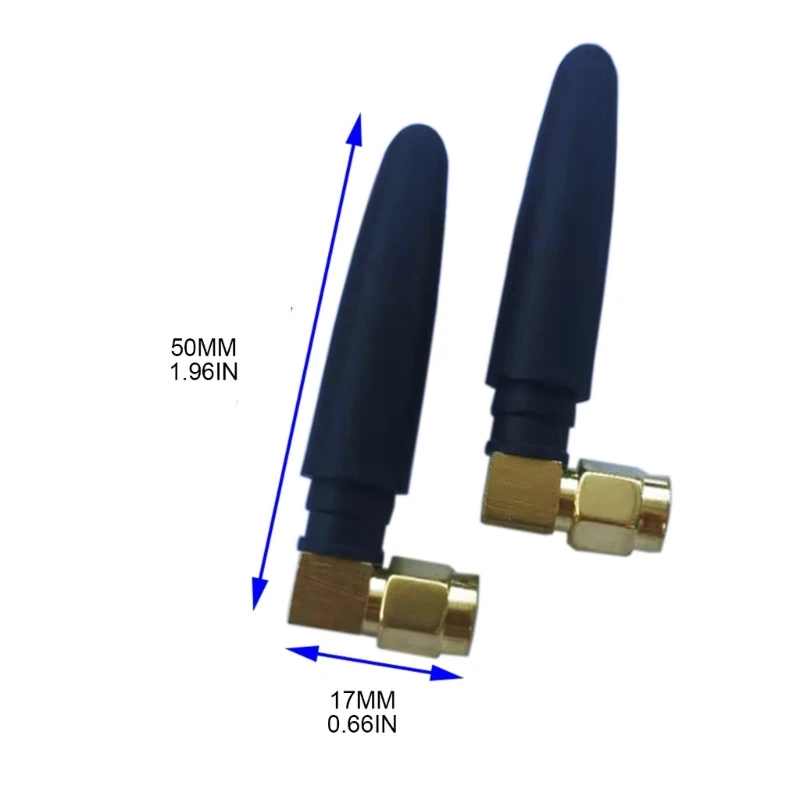 Longitud portátil de los 5cm del conector macho 2400-2500MHz de la ganancia SMA de Omni 3dbi de la antena