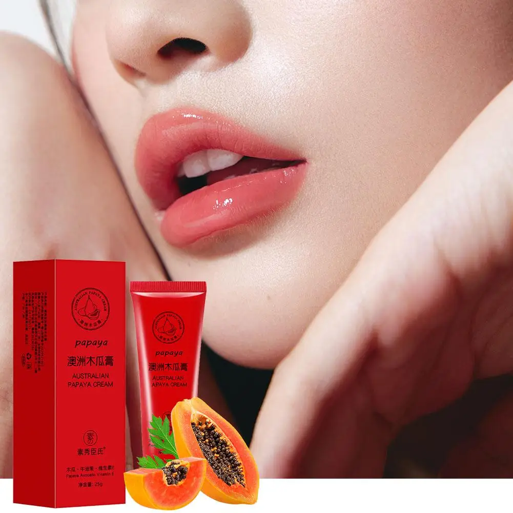 25G Papaya Lip Balm Feuchtigkeitsspendende Anti Trocknung Multifunktionale Öl Papaw Feuchtigkeitsspendende Und Balsam Pflege Gesicht Lip Universal Creme Lip Z7K4