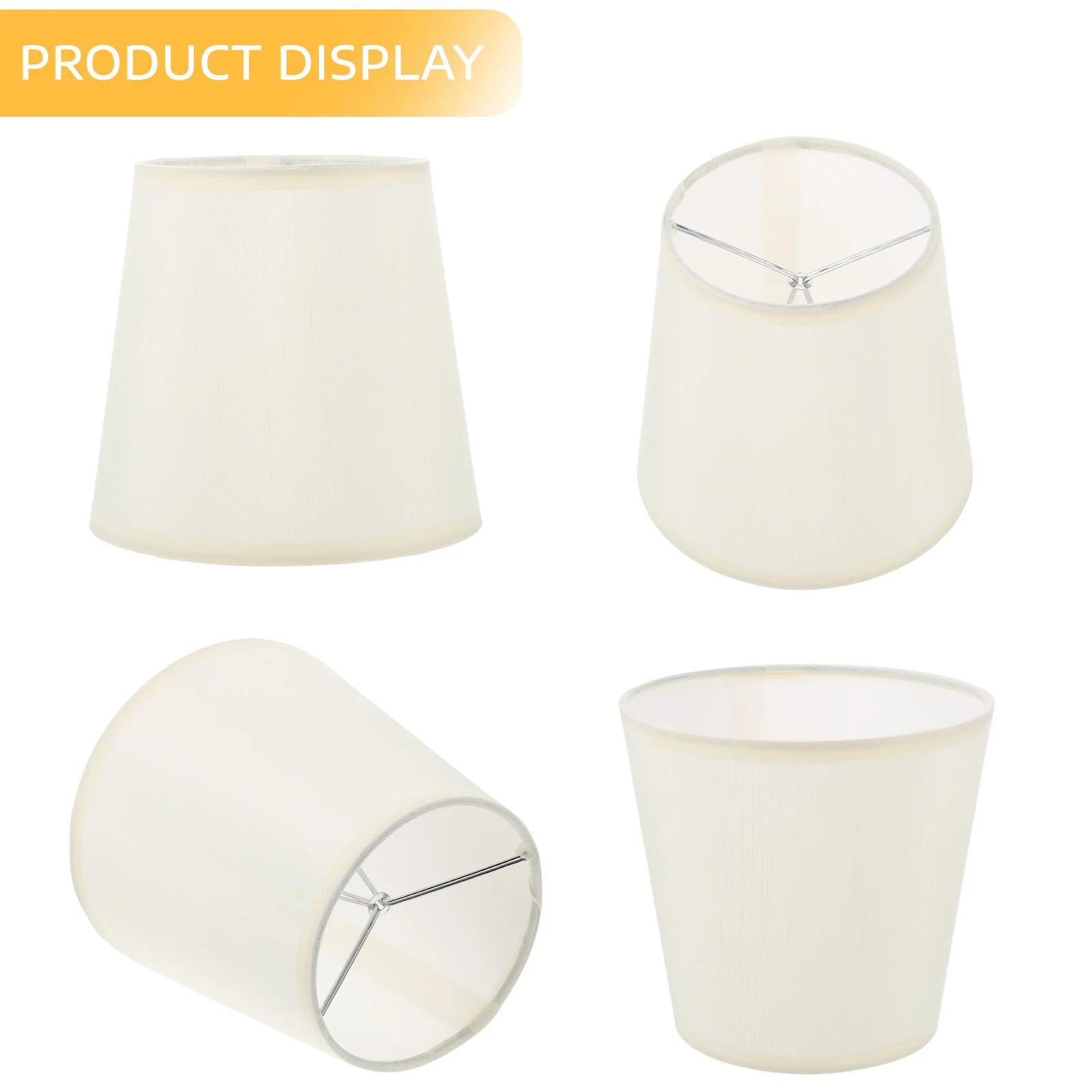 Fabric Lampshade Office Decor Table Shades for Chandelier Modern Metal Desk Cloth