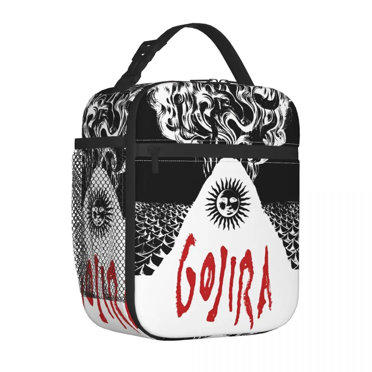 Gojiras Music Logo Insulated Lunch Bag Large Lunch Container Cooler Bag Tote Lunch Box Office Picnic Bento Pouch