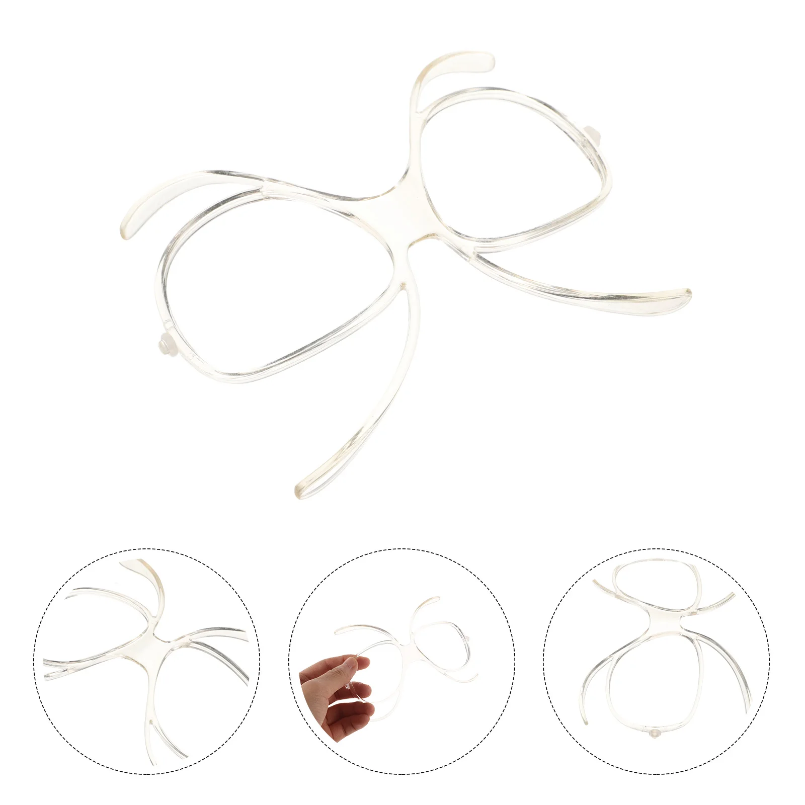 

Ski Goggles Inner Frame Bendable Rx Insert for Silica Gel Optical Adaptor Snowboard