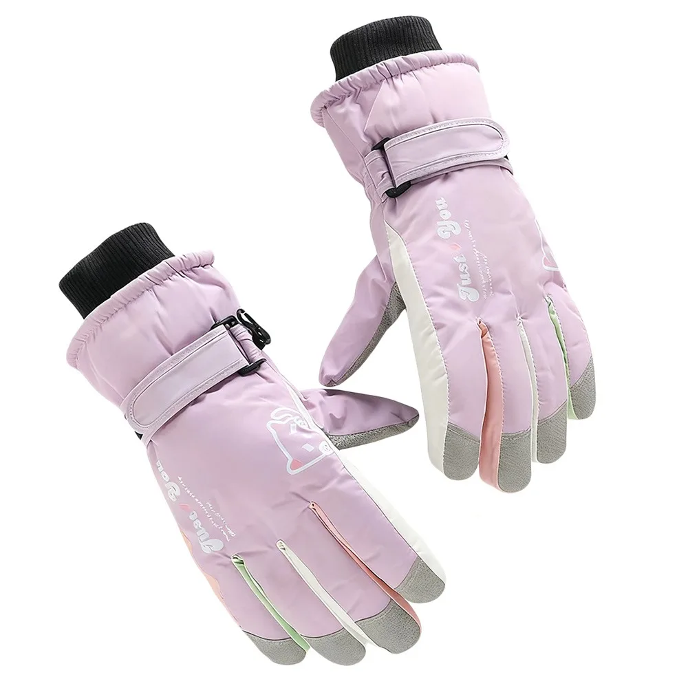 

Fashion Warm Winter Gloves Thickened Thermal Nonslip Snowboard Ski Gloves Sport Windproof Touchscreen Mitten Fishing