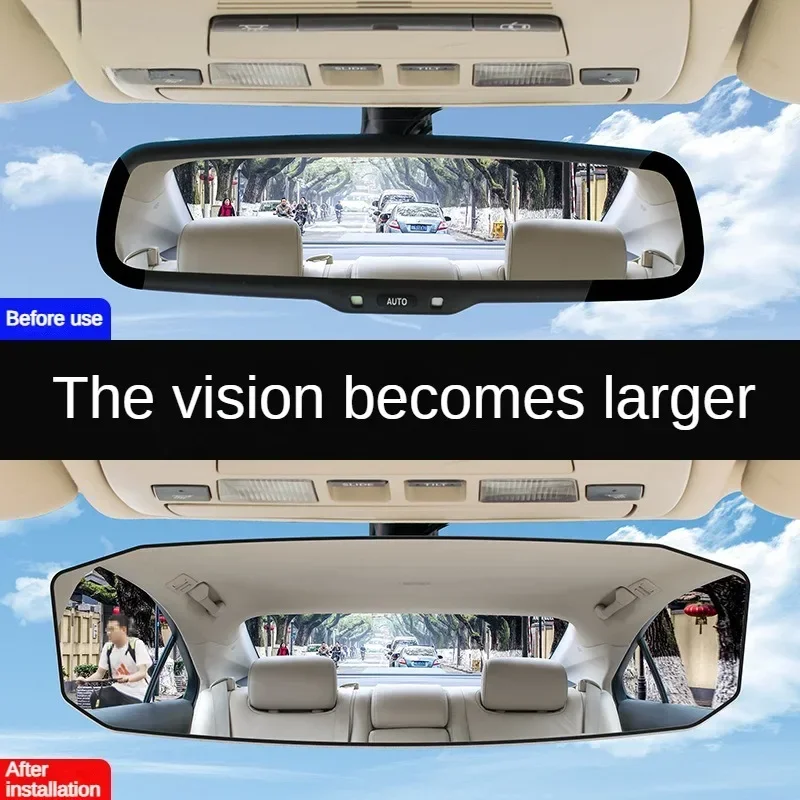 Car Baby Mirrors Rear View Mirror Wide Angle Panoramic Assisting Anti-glare Large Vision Interior Monitor Auto Universal