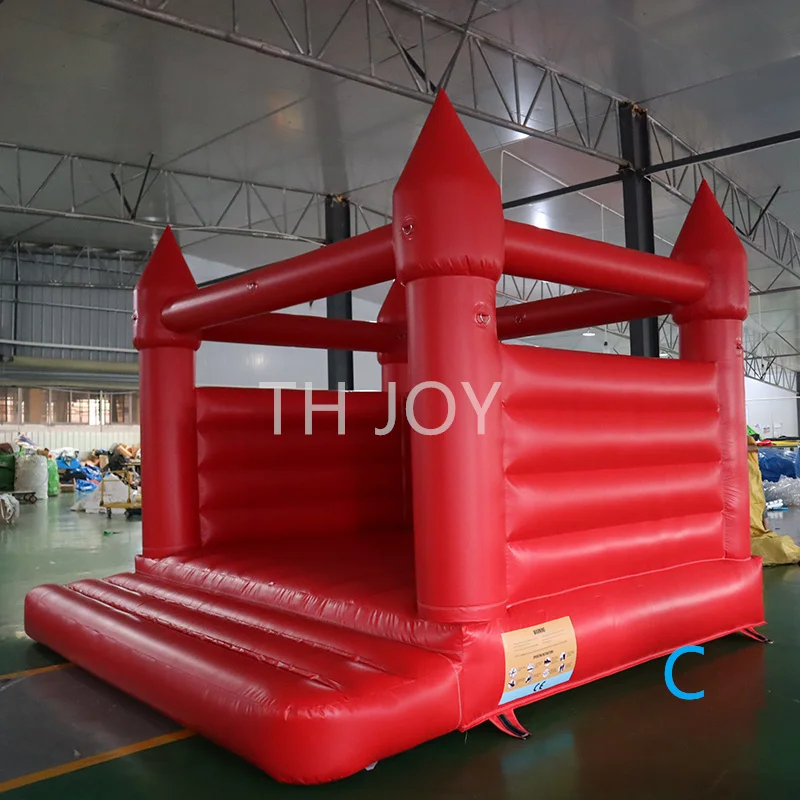 13x13ft 4x4m good quality wedding bounce house jumping bouncy castle, customized red bouncy house