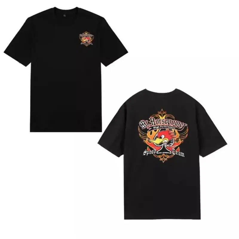 Sr. Camiseta Horsepower Clay Smith Cams Speed Team (M60) 100% algodão preto Drag
