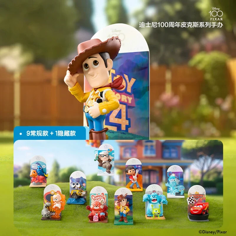 Disney 100th Anniversary Pixar Series Blind Box Toy Story Woody Sullivan Collectible Models Trend Toy Children Christmas Present