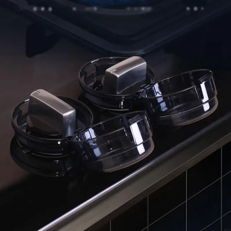 

2Pcs Baby Safety Oven Lock Lids Gas Stove Knobs Covers Kitchen Stove Knob Cover Child Proof Clear View Stove Knob Covers