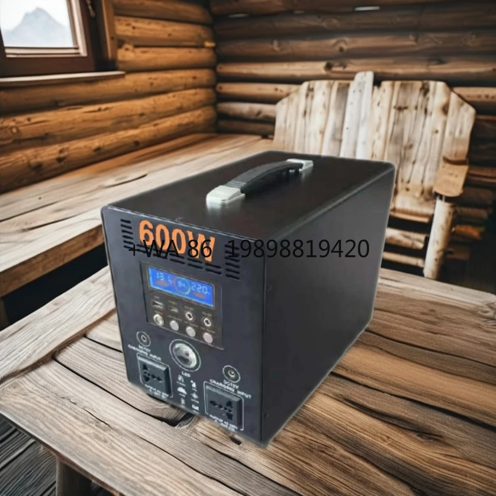 

Портативная солнечная электростанция мощностью 600 Вт, инвертор чистой синусоиды, контроллер MPPT обеспечивает постоянный выход, фонарик, солнечную панель