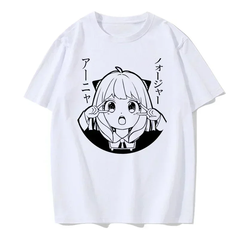 

Y2k Shirt Anya Forger spy x family Anime T Shirt Kawaii Cartoon Mens/Women Tops Harajuku Unisex Fashion Streetwear Manga Tshirt