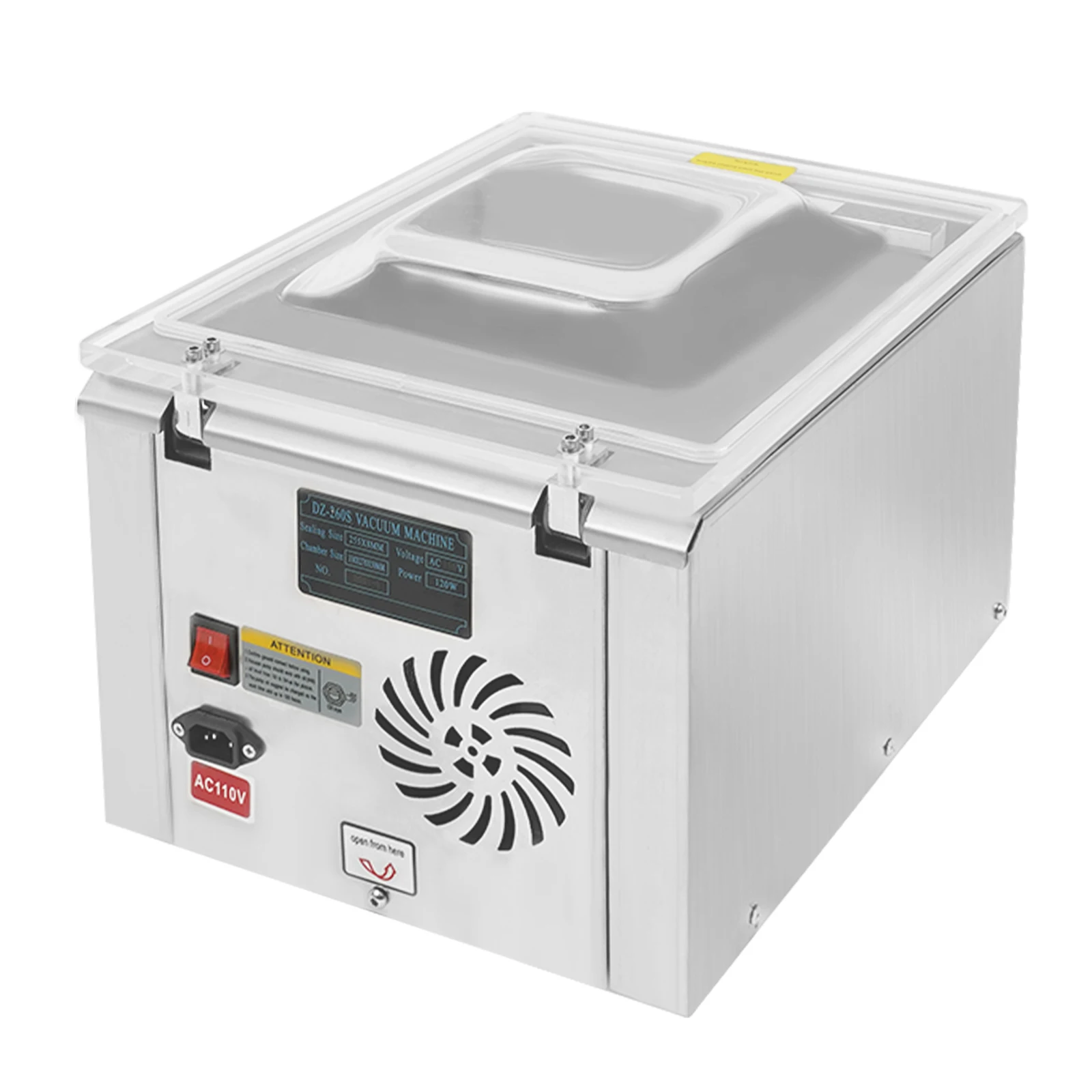 DZ-260S Table Top Chamber Vacuum Sealer Digital Vacuum Packing Sealing Machine